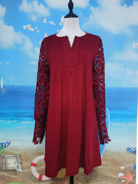 Lace long sleeve dress m300734