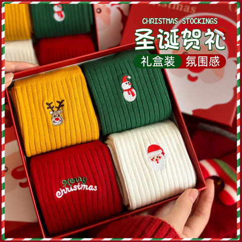 Christmas stockings autumn and winter new thickened soft waxy Xinjiang cotton FF3332044
