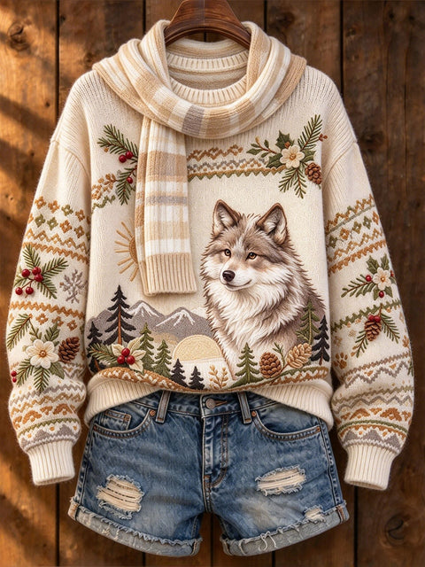 Huacai woolen sweater women sweater cartoon digital printing FF303420
