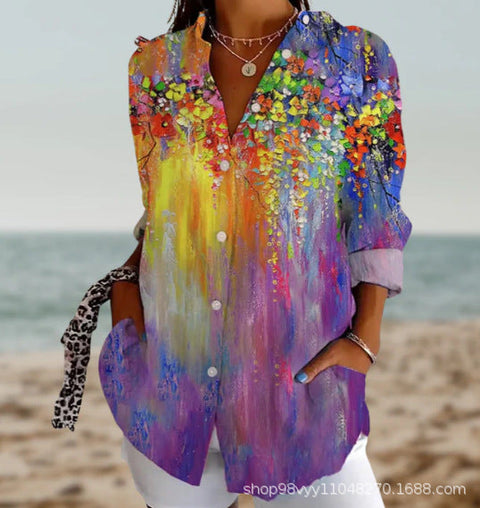 Women's shirt 3D digital print top m302789