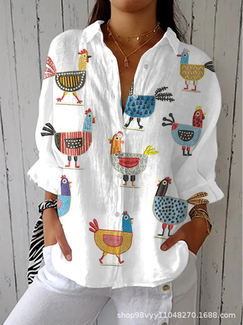 Women's shirt 3D digital print top m302789