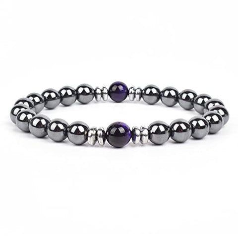 Elastisches Armband aus schwarzem Gallenstein, Totenkopf-Anhänger, natürliches Türkis, Tigerauge, Quaste, Kristall, Vulkanstein, Perlenarmband m3331320