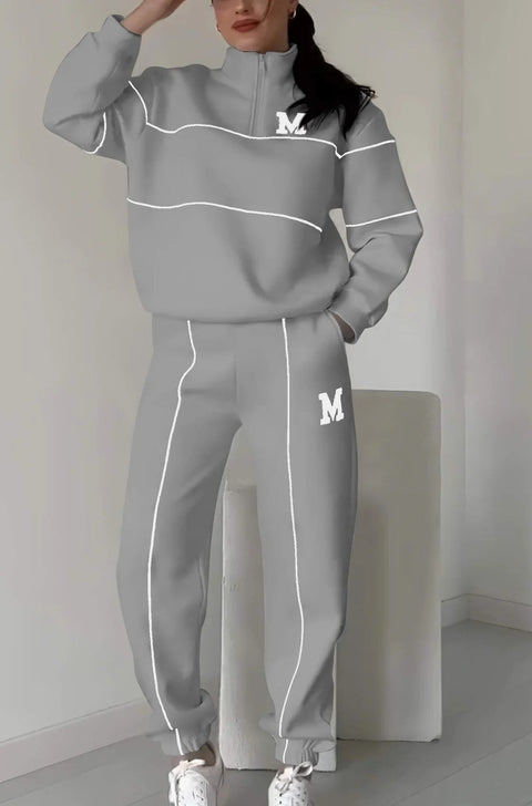 New sweater letter long sleeve trousers casual sports suit m301502