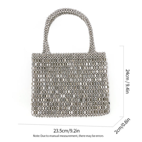 Petit sac à main creux rétro en métal, personnalité m3331040
