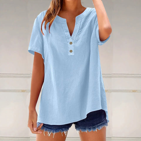 Casual shirt damen mode baumwolle und leinen vielseitig top m301204 