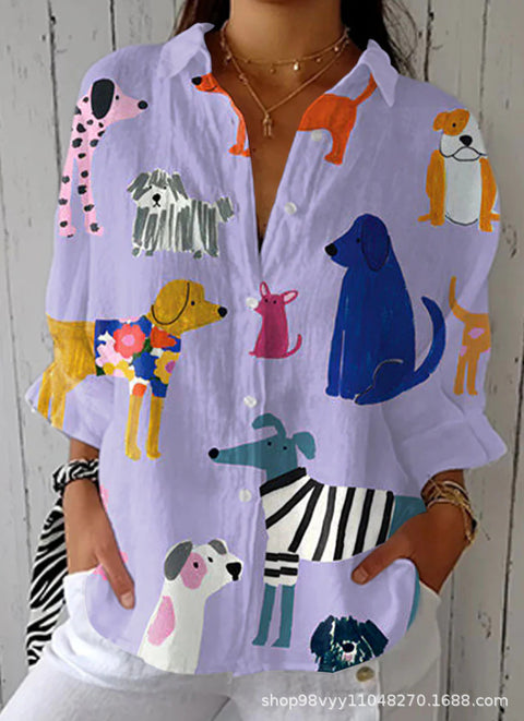 Women's shirt 3D digital print top m302789