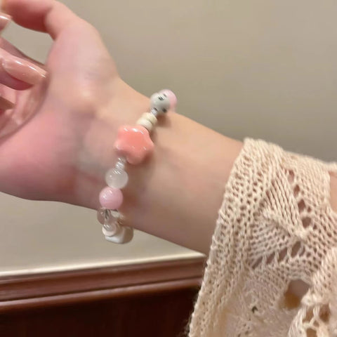 Chinesisches Keramikperlenarmband Weiblichkeit süßes und nettes Mädchenarmband m3331322