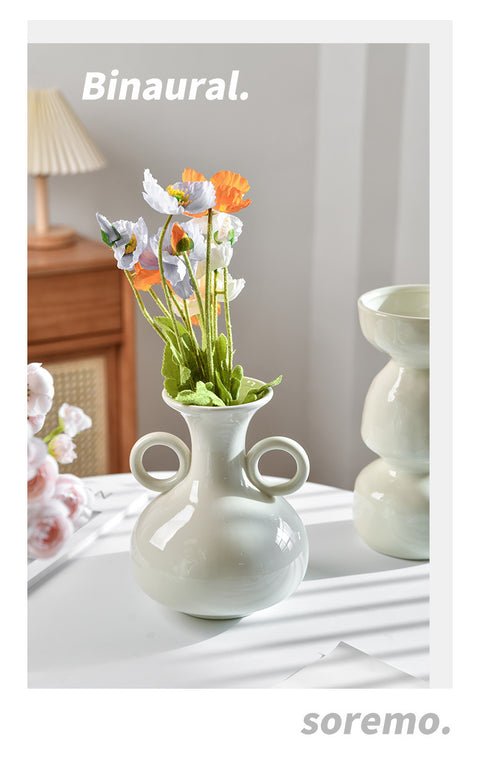 Leichter Luxus-Trockenblumenstrauß aus Keramik als Heimdekoration m3331015 