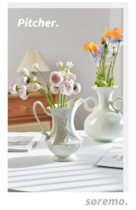 Leichter Luxus-Trockenblumenstrauß aus Keramik als Heimdekoration m3331015 