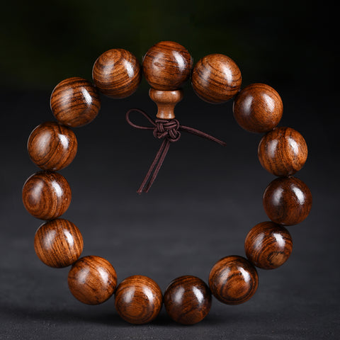 Schwarzes Rosenholzarmband, Holzarmband mit Buddha-Perlen, Herren-Kulturspiel, Buddha-Perlen, Damen-Paarschmuck, Perlen-Rosenkranz, Perlenspiel m3331321