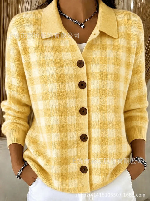 Knitted Cardigan Button Women's Sweater Jacket FF303295 02