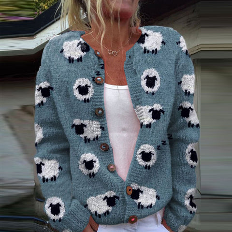 New cardigan knitted jacket women's clothing early spring and autumn source work m301722