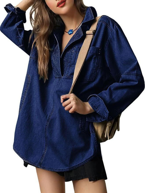 Denim jacket long sleeve jacket FF303255
