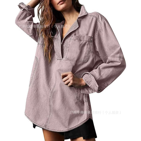 Denim jacket long sleeve jacket FF303255