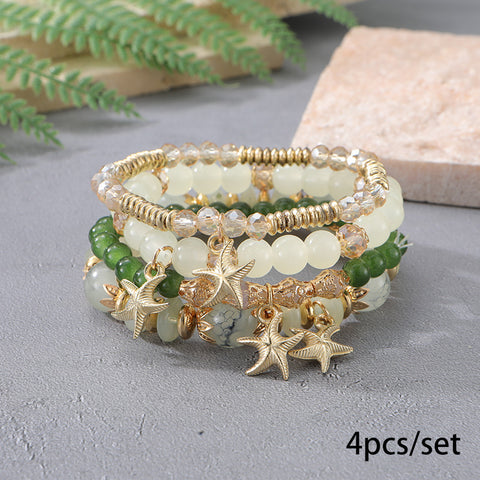 Neues böhmisches Armband, kreatives Quasten-Mehrschicht-Perlenarmband m3331286