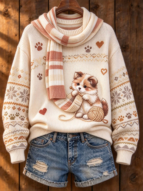 Huacai woolen sweater women sweater cartoon digital printing FF303420