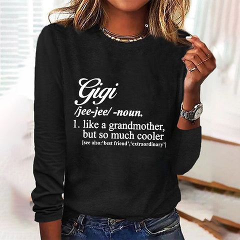 Digitaldruck Langarm-Herbst-T-Shirt Damen Farbwechsel-T-Shirt Damen m300755 