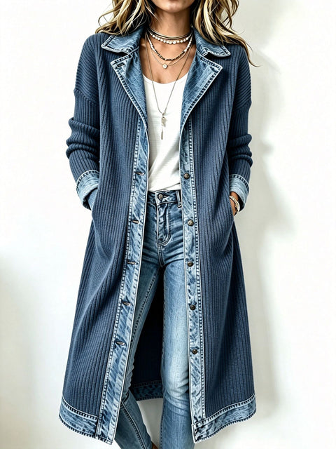 Women's Fashion Elegant Slim Long Sleeve Splicing Jacket FF303340
