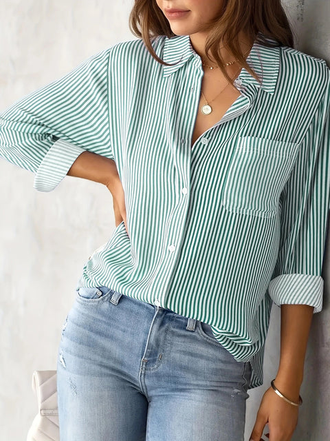 Top Loose Casual Long Sleeve Shirt Women's M301603