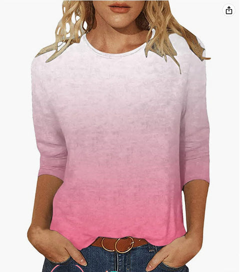 Einfarbiges T-Shirt mit Rundhalsausschnitt und Aufdruck m300770 
