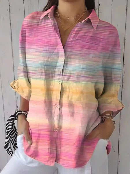 Women's creative fashion floral shirt m302729