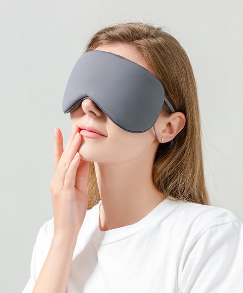Masque pour les yeux en soie glacée pour femme avec oreilles pendantes, masque pour les yeux respirant double face chaud et frais, masque pour les yeux de sommeil bloquant la lumière extérieure, m3330671 