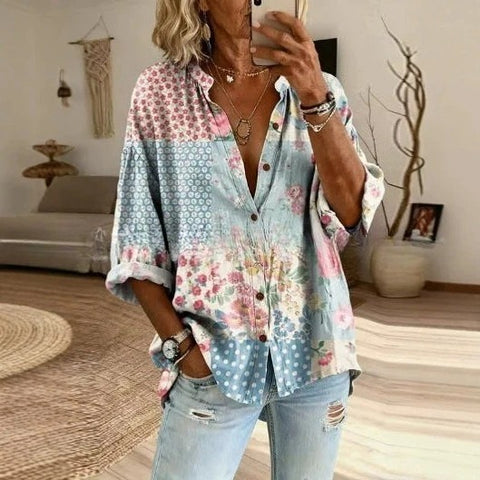 Printed Women's Long Sleeve Shirt FF303376