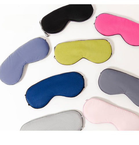 Masque pour les yeux en soie glacée pour femme avec oreilles pendantes, masque pour les yeux respirant double face chaud et frais, masque pour les yeux de sommeil bloquant la lumière extérieure, m3330671 
