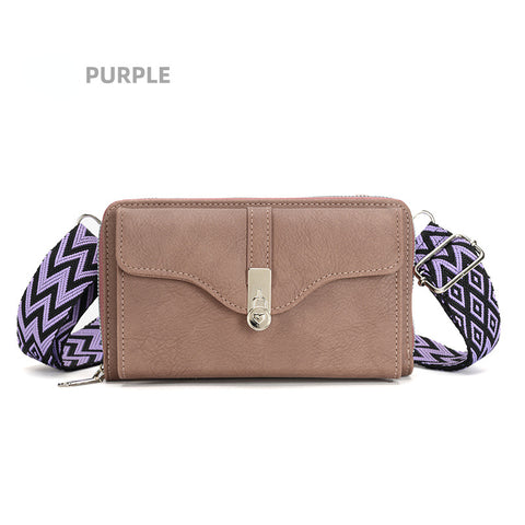 Nouveau sac à bandoulière pour femmes sac de téléphone portable à large bande grande capacité petit sac carré M5010666 