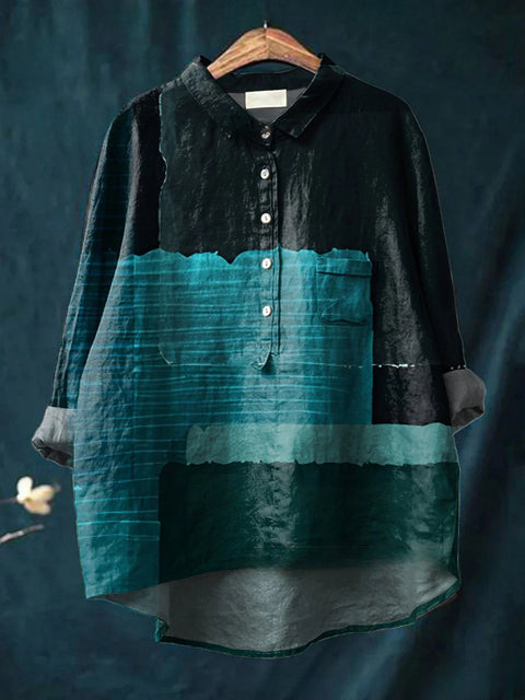 Lässiges Damen-T-Shirt mit Rundhalsausschnitt und lockerem Druck in großen Größen m301276 