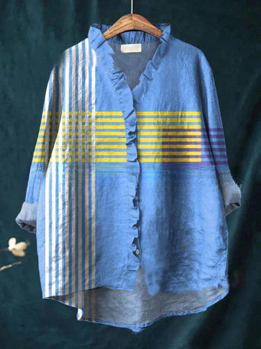 T-shirt ample à col ras du cou pour femme, grande taille, décontracté, imprimé, m301365 