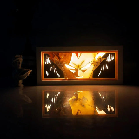 Dragon Ball anime Vegeta IV Paper Carving Lamp Photo Frame