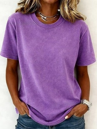 Loose T-shirt women's crew neck top m303073