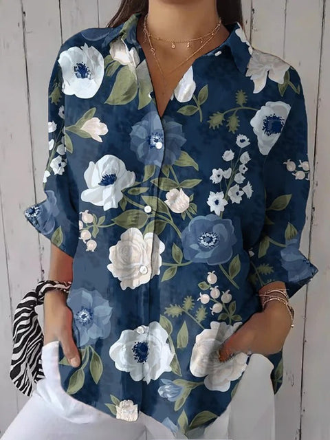 Women's creative fashion floral shirt m302729