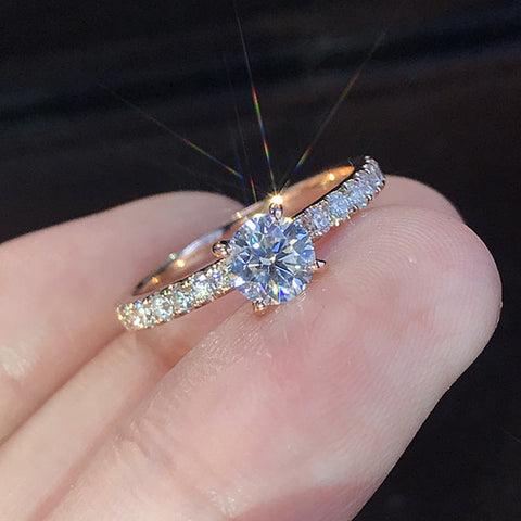 Bague simple plaqué argent S925 imitation zircon m1915010484
