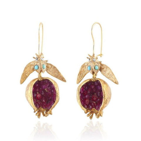 Boucles d'oreilles grenade or m1915010477