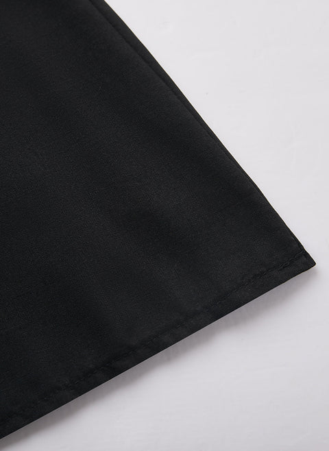Robe droite longue tunique unie à encolure ronde m161503456 