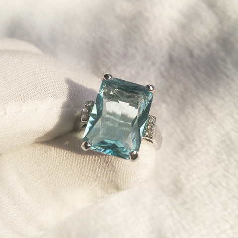 Bague de fiançailles topaze de luxe m1915010483