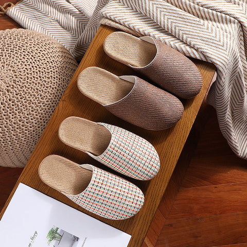 Japanese style Malay grass linen slippers m1915010542