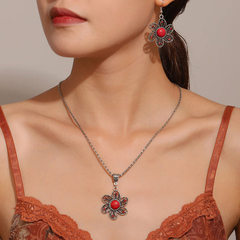 Ensemble rétro tournesol turquoise m1915010646