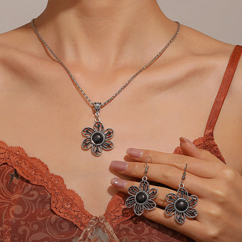 Ensemble rétro tournesol turquoise m1915010646