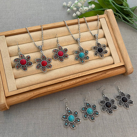 Ensemble rétro tournesol turquoise m1915010646