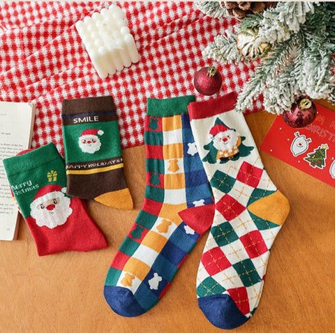 Chaussettes de noël boîte cadeau chaussettes de dessin animé m1915010438