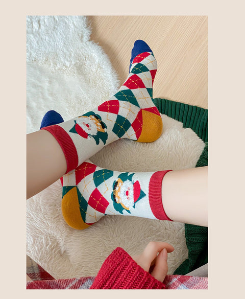Chaussettes de noël boîte cadeau chaussettes de dessin animé m1915010438