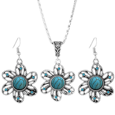 Ensemble rétro tournesol turquoise m1915010646
