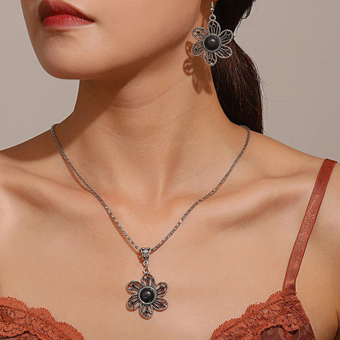 Ensemble rétro tournesol turquoise m1915010646