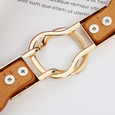 Ceinture à la mode en cuir PU m1915010495