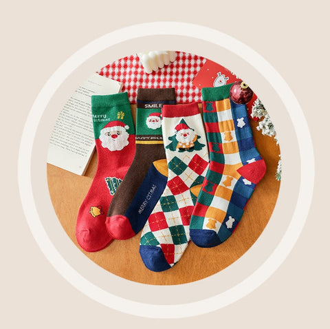 Chaussettes de noël boîte cadeau chaussettes de dessin animé m1915010438